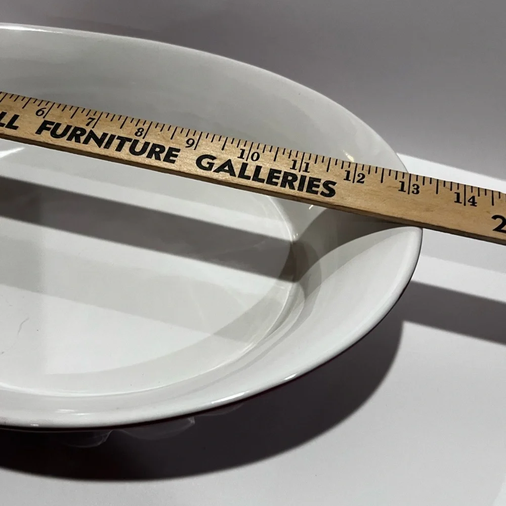 Red and White Crofton Ceramic Baking Dish